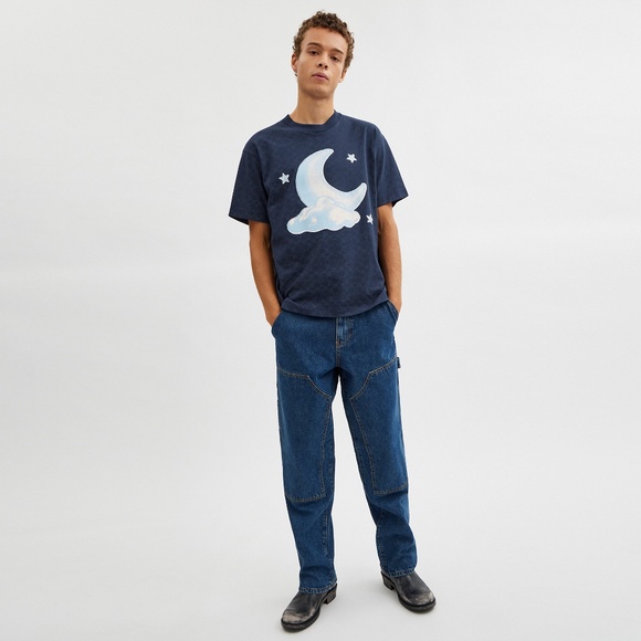 Signature Moon Relaxed T Shirt In Organic Cotton - Picture 6 of 10